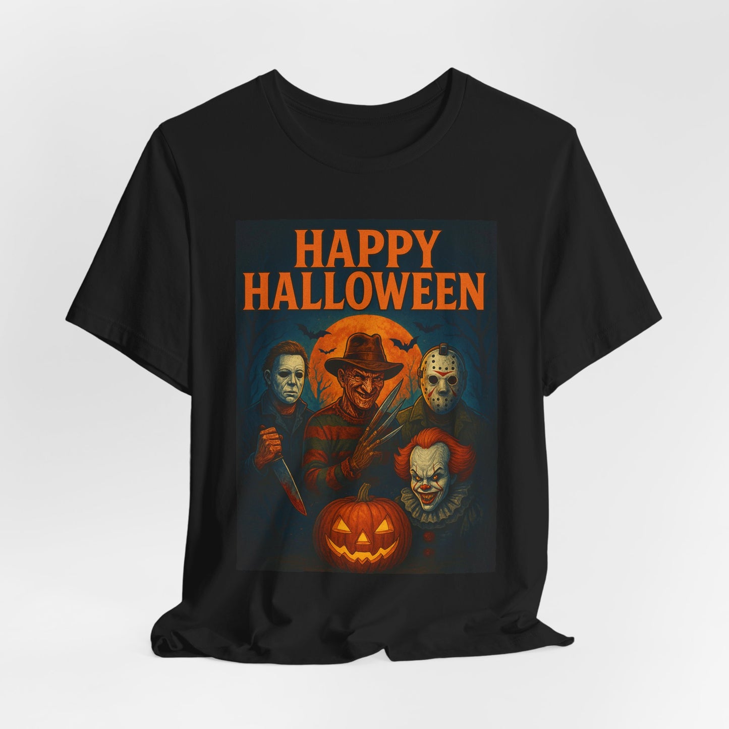 Halloween Horror Movie Tee, Unisex Short Sleeve Shirt, Spooky Gift, October Festive Shirt, Halloween Costume