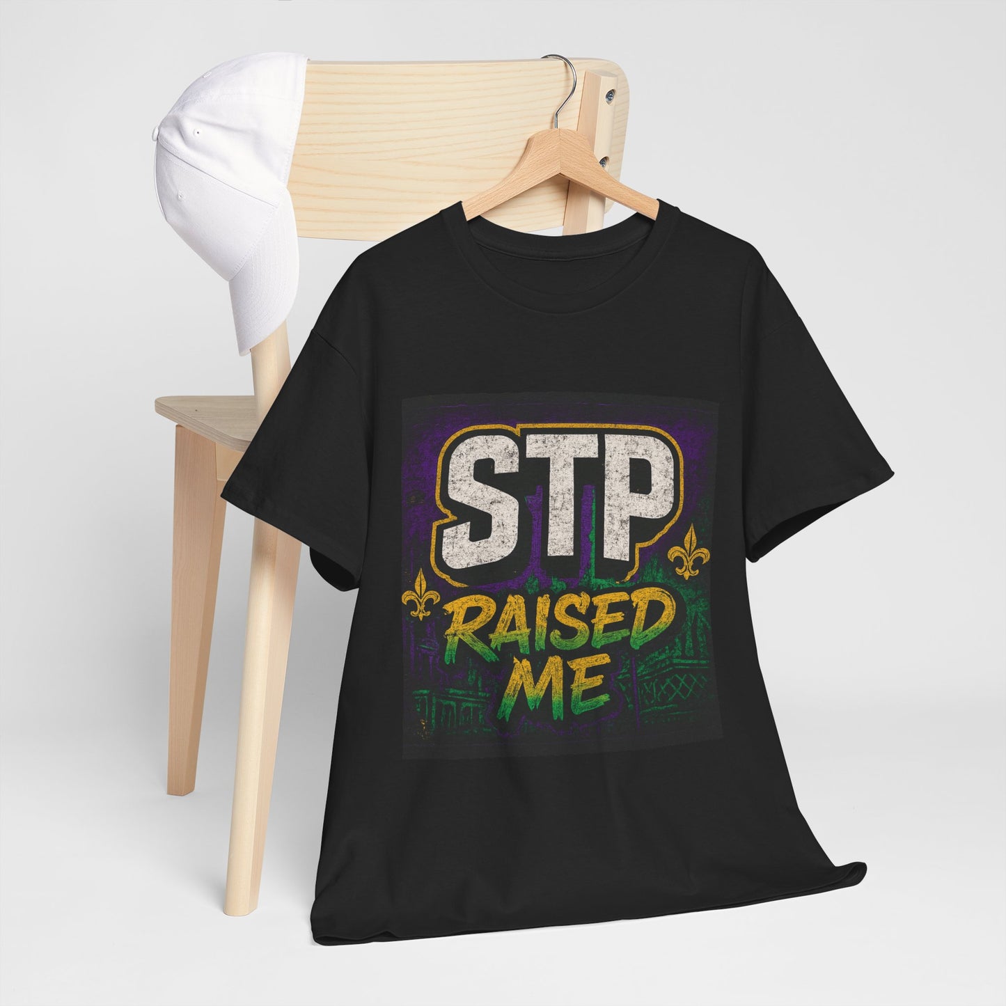 Stylish Statement Tee - STP Raised Me, Casual Wear, Gift for Friends, Motivational Shirt, Streetwear Fashion
