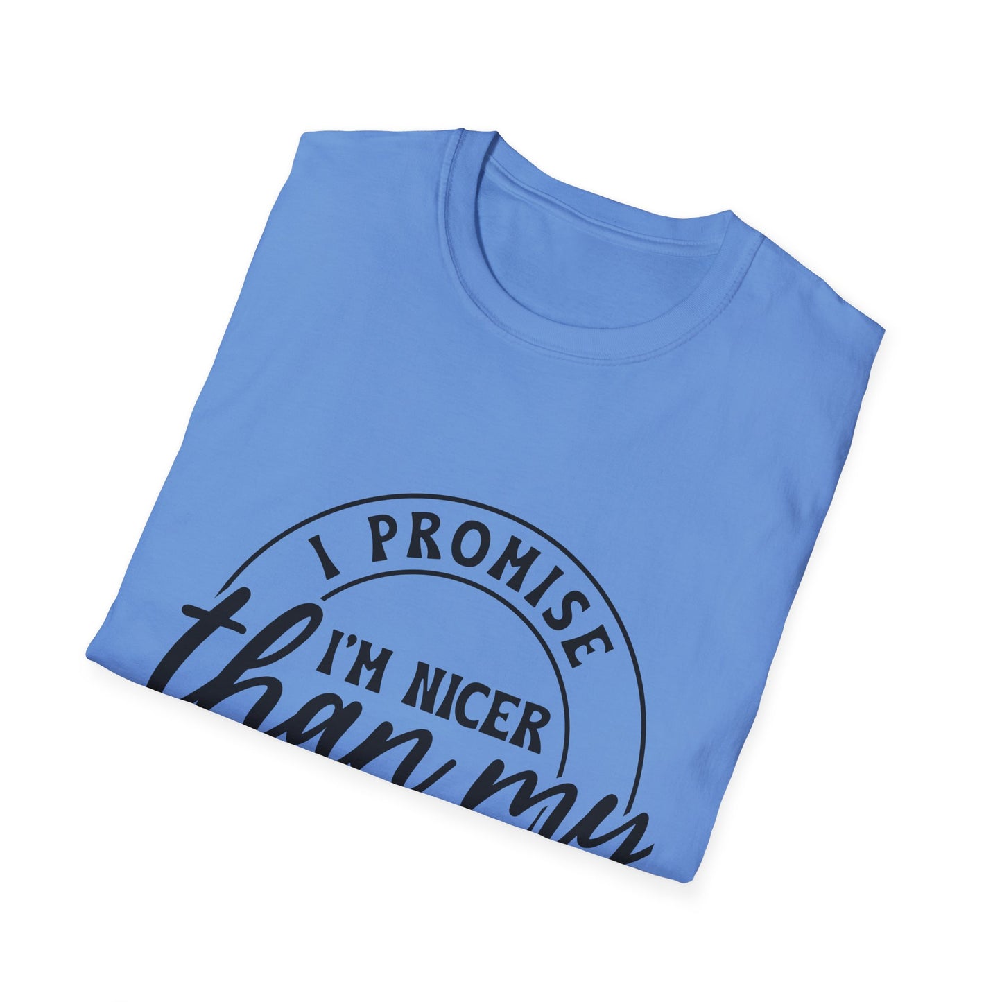 Funny Unisex Softstyle T-Shirt, Casual Tee, Gift for Friends, Humor Shirt, Quirky Fashion, Everyday Wear