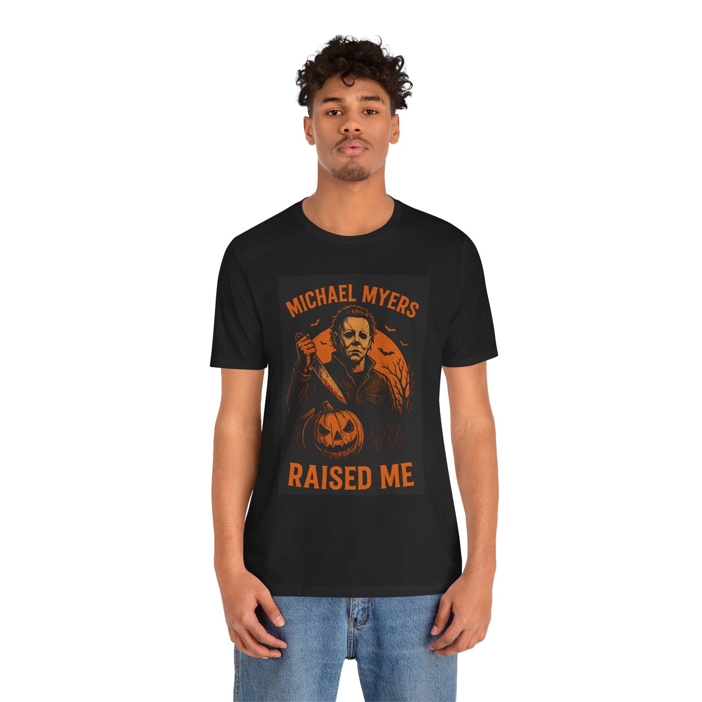 Michael Myers Raised Me Tee, Halloween T-Shirt, Horror Movie Gift, Unisex Shirt, Spooky Season Apparel, Horror Lover's Gift