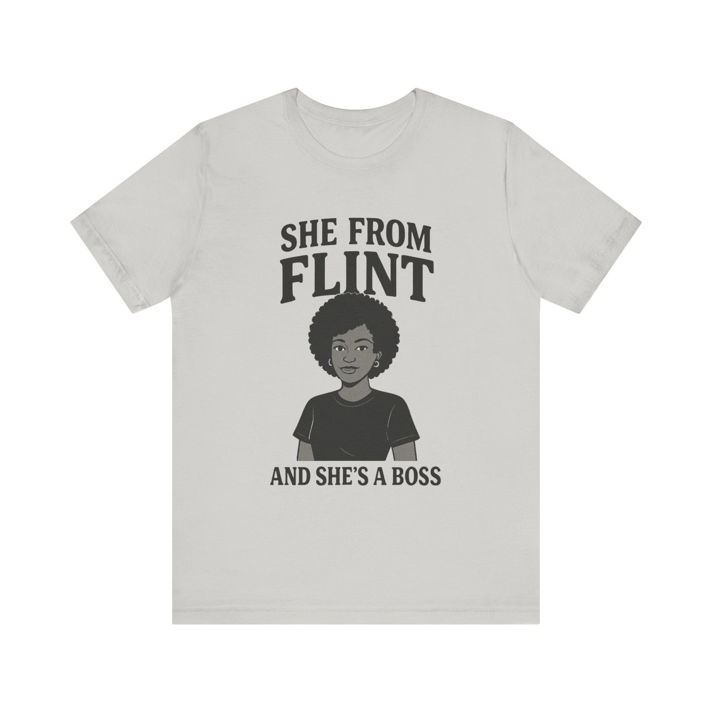 Flint Boss Tee, Inspirational Shirt, Gift for Women, Black History Month Apparel, Empowerment Top, Unisex Graphic Tee