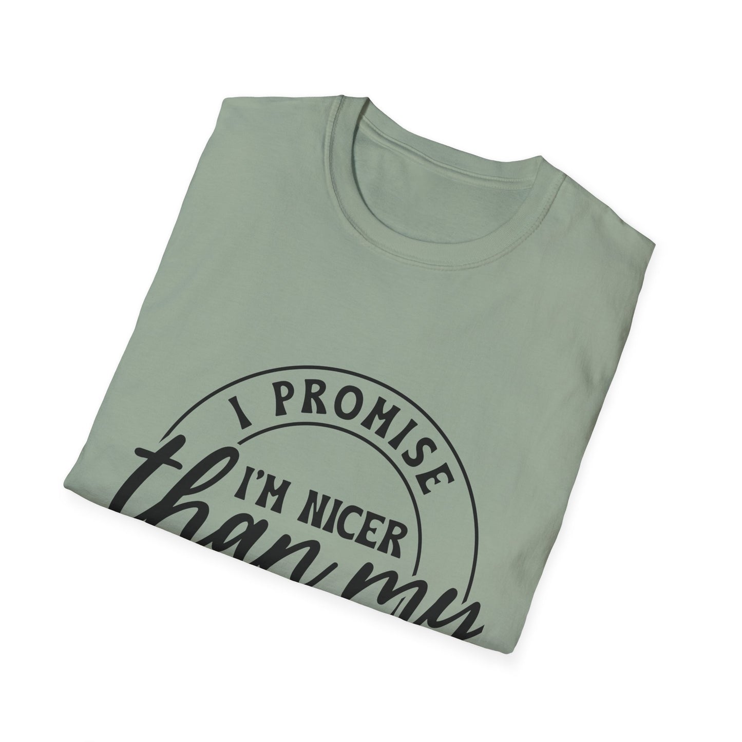 Funny Unisex Softstyle T-Shirt, Casual Tee, Gift for Friends, Humor Shirt, Quirky Fashion, Everyday Wear