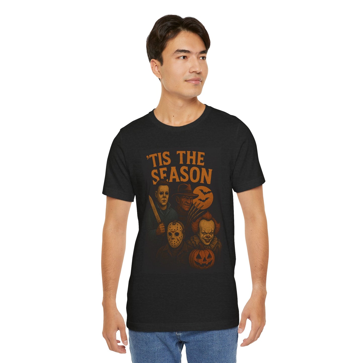 'Tis the Season Halloween Tee, Unisex Graphic Shirt, Spooky Shirt, Halloween Costume Top, Gift for Horror Fans