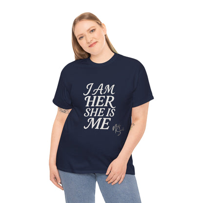 Empowering Statement Tee, Unisex Heavy Cotton T-Shirt for Self-Expression, Pride Month, Gifts for Her, Equality Apparel, Casual Wear