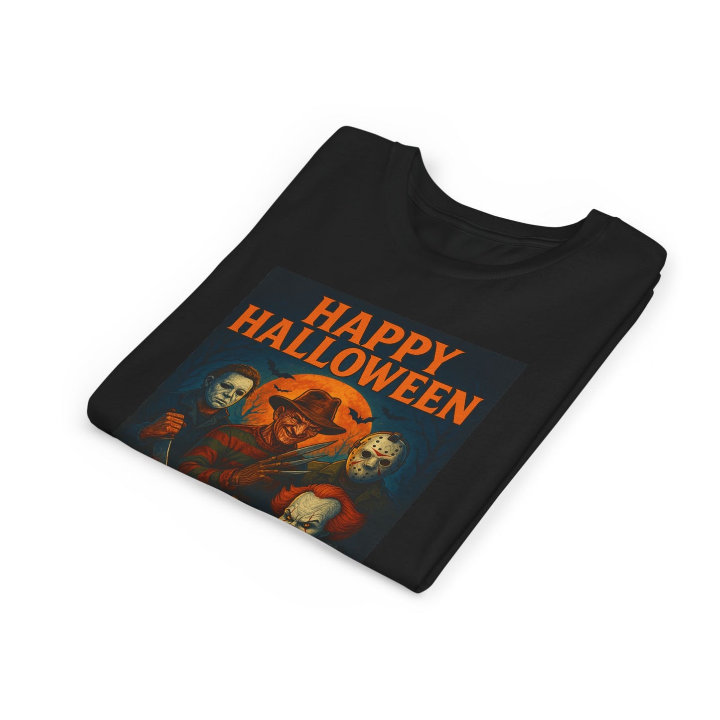 Halloween Horror Youth Tee | Spooky Tee, Kids Halloween Shirt, Costume Party Attire, Pumpkin Graphic Tee, Horror Movie Tee