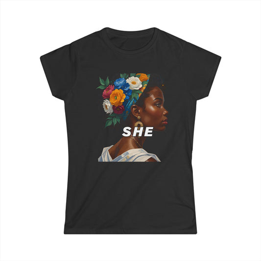 Empowered Women Softstyle Tee - Inspirational Graphic Tee for Everyday Wear, Feminist Merchandise, Vintage Style, Gift for Her