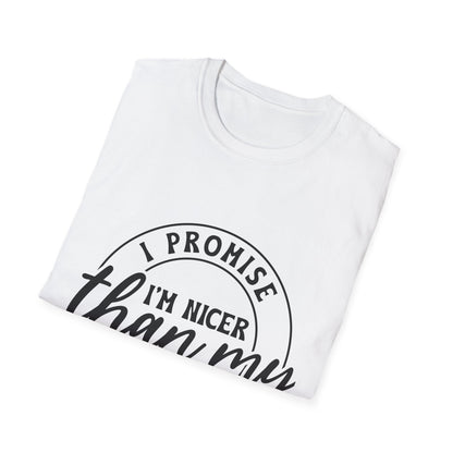 Funny Unisex Softstyle T-Shirt, Casual Tee, Gift for Friends, Humor Shirt, Quirky Fashion, Everyday Wear