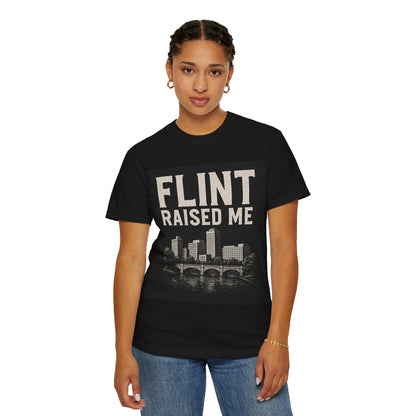 Flint Raised Me T-Shirt, Unisex Graphic Tee, Gift for City Pride, Casual Wear, Home State Love, Vintage Style