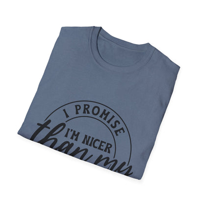 Funny Unisex Softstyle T-Shirt, Casual Tee, Gift for Friends, Humor Shirt, Quirky Fashion, Everyday Wear