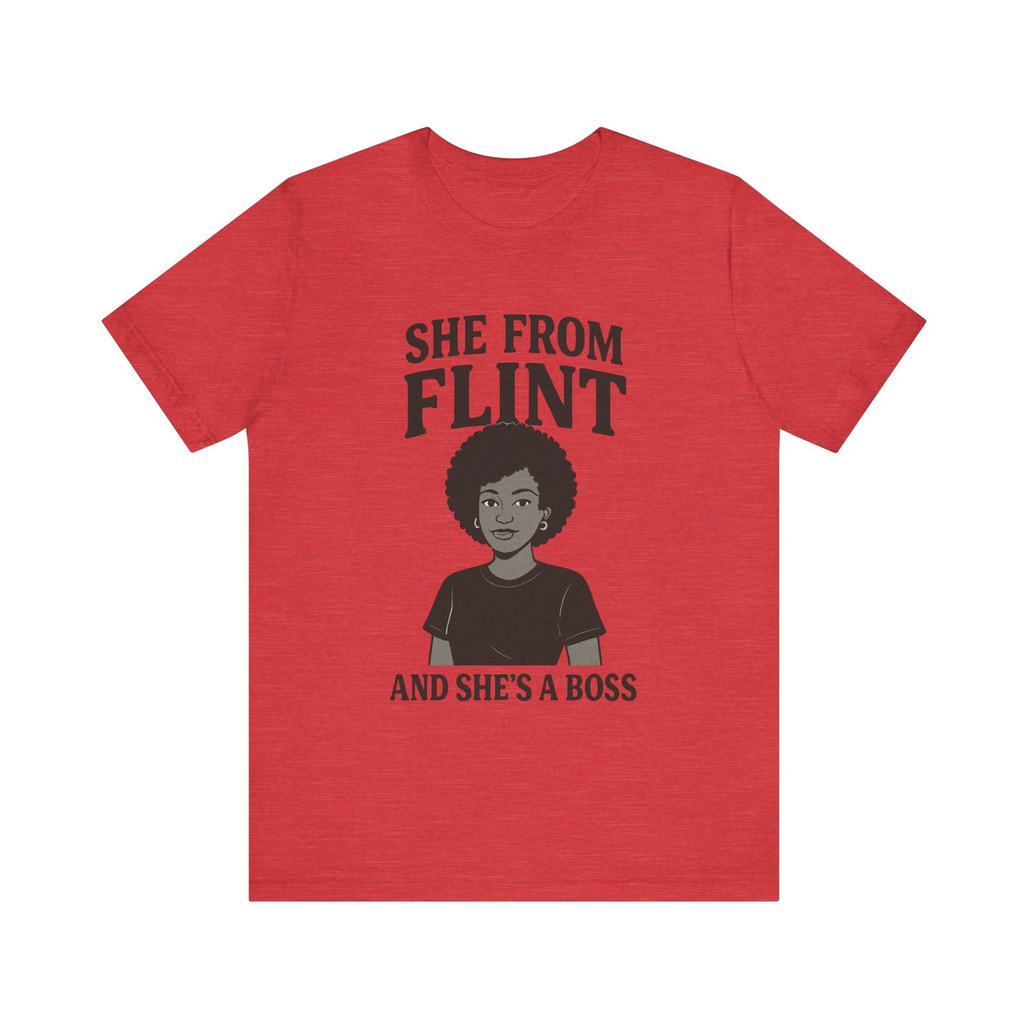 Flint Boss Tee, Inspirational Shirt, Gift for Women, Black History Month Apparel, Empowerment Top, Unisex Graphic Tee