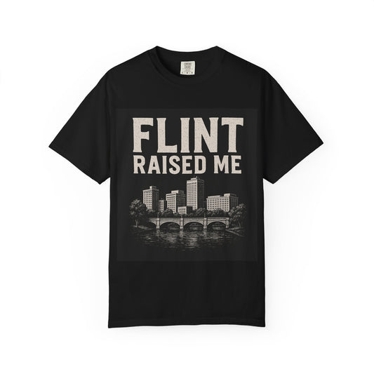 Flint Raised Me T-Shirt, Unisex Graphic Tee, Gift for City Pride, Casual Wear, Home State Love, Vintage Style
