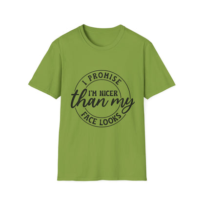 Funny Unisex Softstyle T-Shirt, Casual Tee, Gift for Friends, Humor Shirt, Quirky Fashion, Everyday Wear