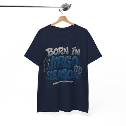 Virgo Season Unisex Heavy Cotton Tee - Astrology T-Shirt for Birthday Celebrations, Zodiac Lovers, Casual Wear, Gifts for Her, Gifts for Him