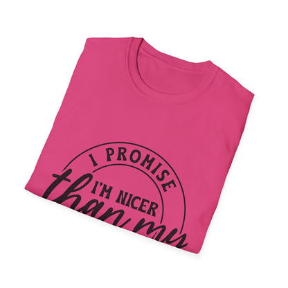 Funny Unisex Softstyle T-Shirt, Casual Tee, Gift for Friends, Humor Shirt, Quirky Fashion, Everyday Wear