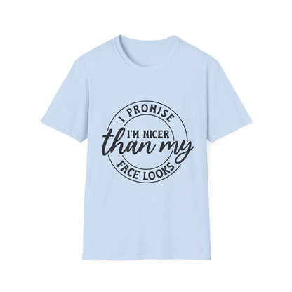 Funny Unisex Softstyle T-Shirt, Casual Tee, Gift for Friends, Humor Shirt, Quirky Fashion, Everyday Wear