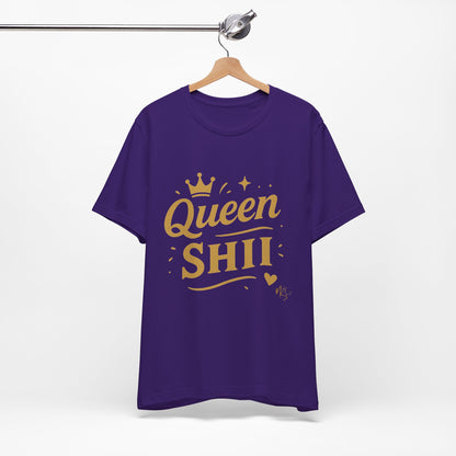 Queen Shii Unisex Jersey Tee - Empowering T-Shirt for Queens, Birthday Gift, Casual Wear, Everyday Motivation, Gender Neutral