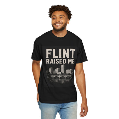 Flint Raised Me T-Shirt, Unisex Graphic Tee, Gift for City Pride, Casual Wear, Home State Love, Vintage Style