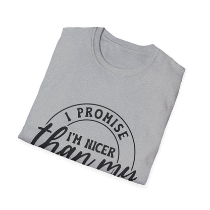 Funny Unisex Softstyle T-Shirt, Casual Tee, Gift for Friends, Humor Shirt, Quirky Fashion, Everyday Wear