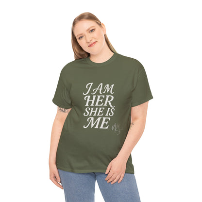 Empowering Statement Tee, Unisex Heavy Cotton T-Shirt for Self-Expression, Pride Month, Gifts for Her, Equality Apparel, Casual Wear