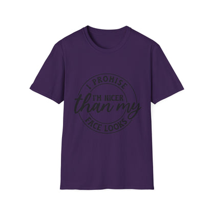 Funny Unisex Softstyle T-Shirt, Casual Tee, Gift for Friends, Humor Shirt, Quirky Fashion, Everyday Wear