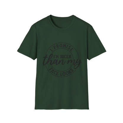 Funny Unisex Softstyle T-Shirt, Casual Tee, Gift for Friends, Humor Shirt, Quirky Fashion, Everyday Wear