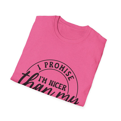 Funny Unisex Softstyle T-Shirt, Casual Tee, Gift for Friends, Humor Shirt, Quirky Fashion, Everyday Wear