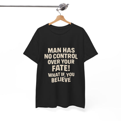 Inspirational Unisex Heavy Cotton Tee - Motivational Shirt, Believe Tee, Gift for Dreamers, Unisex Quote T-Shirt