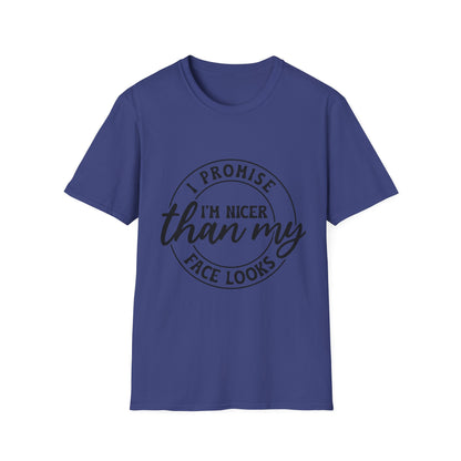 Funny Unisex Softstyle T-Shirt, Casual Tee, Gift for Friends, Humor Shirt, Quirky Fashion, Everyday Wear