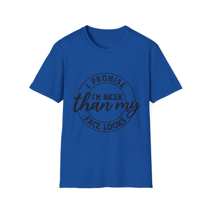 Funny Unisex Softstyle T-Shirt, Casual Tee, Gift for Friends, Humor Shirt, Quirky Fashion, Everyday Wear