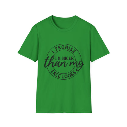 Funny Unisex Softstyle T-Shirt, Casual Tee, Gift for Friends, Humor Shirt, Quirky Fashion, Everyday Wear