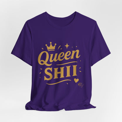 Queen Shii Unisex Jersey Tee - Empowering T-Shirt for Queens, Birthday Gift, Casual Wear, Everyday Motivation, Gender Neutral