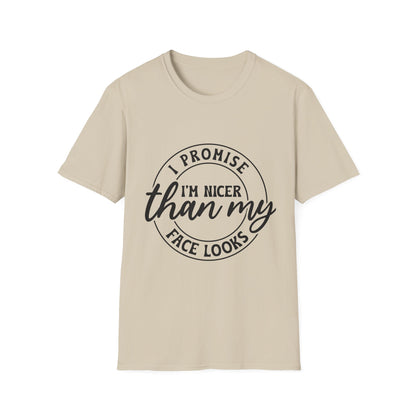 Funny Unisex Softstyle T-Shirt, Casual Tee, Gift for Friends, Humor Shirt, Quirky Fashion, Everyday Wear