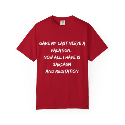 Sarcastic Unisex Tee, Humorous Graphic T-Shirt, Gift for Friends, Casual Wear, Relaxation Shirt, December Birthday Gift