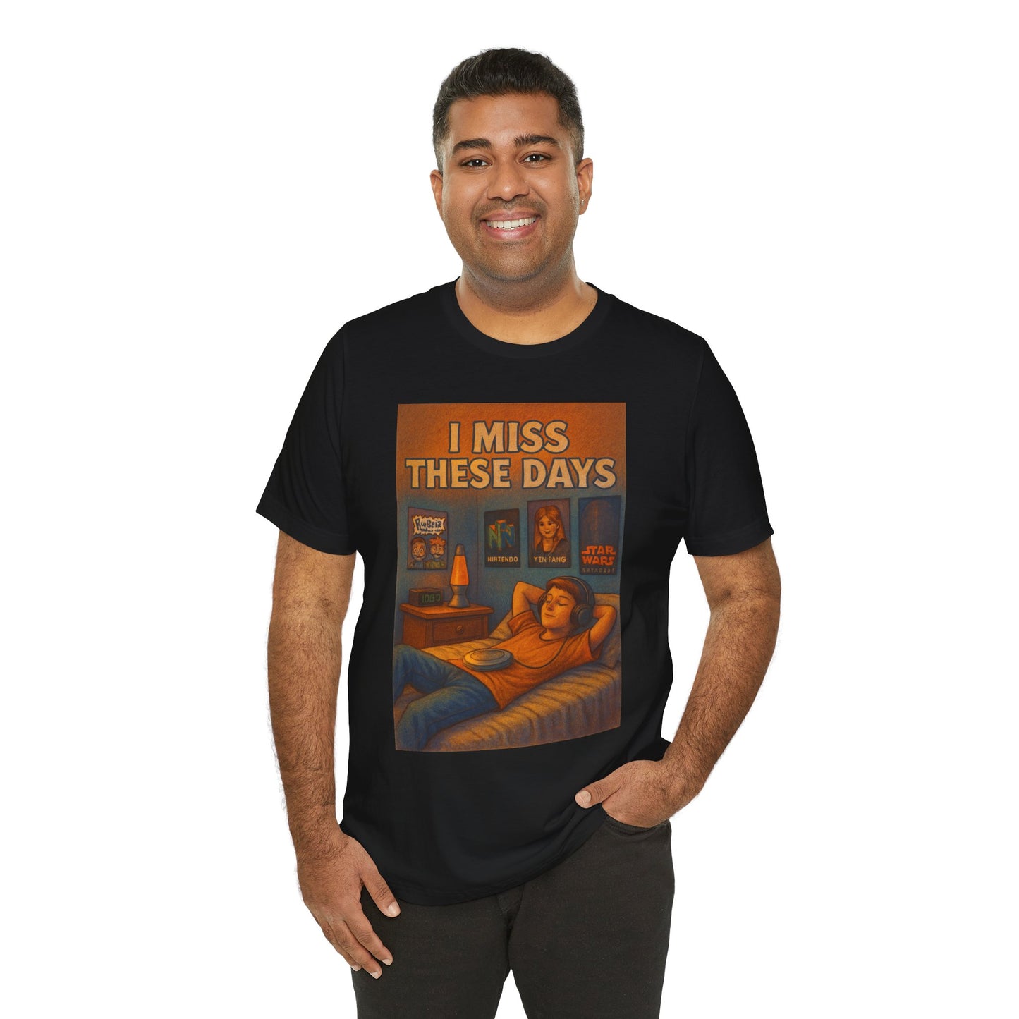 Nostalgic Unisex Tee – "I Miss These Days" – Perfect for Comfort, Casual Wear, Gifts, Pop Culture, and Relaxation