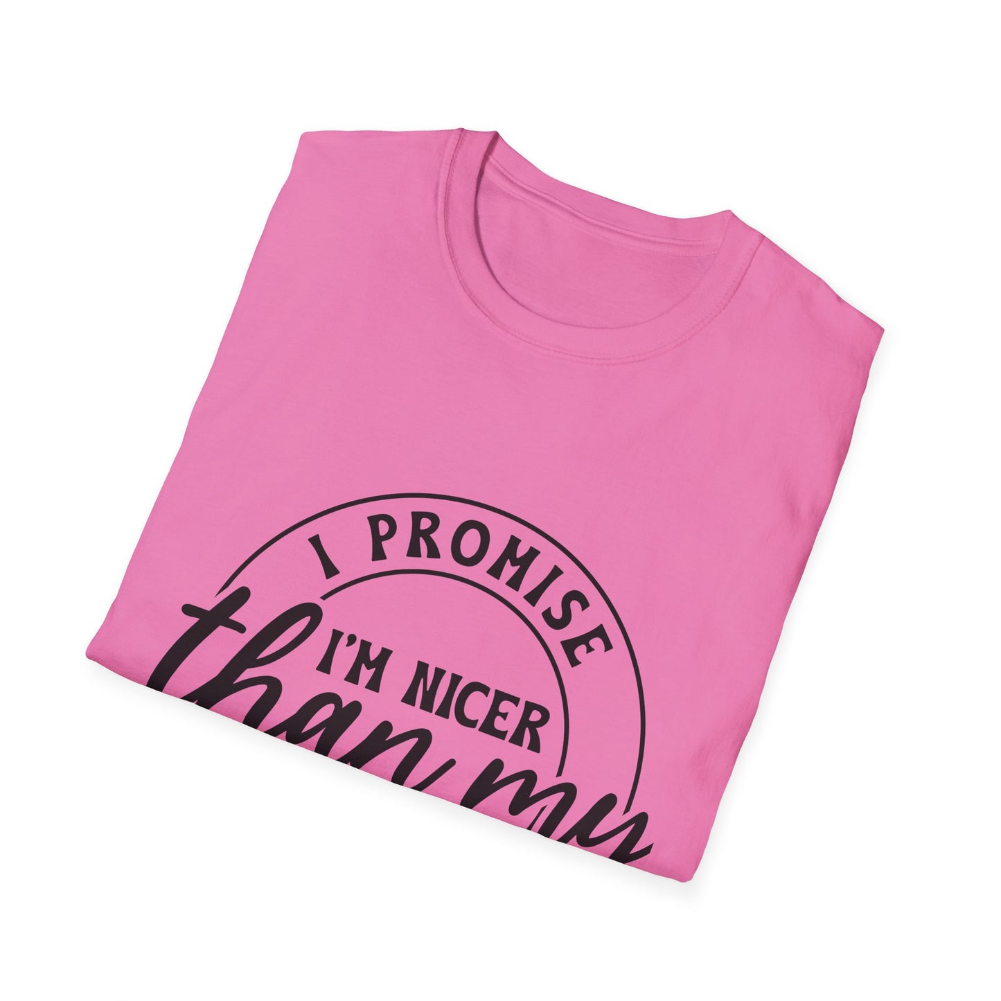 Funny Unisex Softstyle T-Shirt, Casual Tee, Gift for Friends, Humor Shirt, Quirky Fashion, Everyday Wear