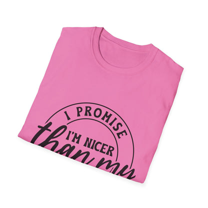 Funny Unisex Softstyle T-Shirt, Casual Tee, Gift for Friends, Humor Shirt, Quirky Fashion, Everyday Wear