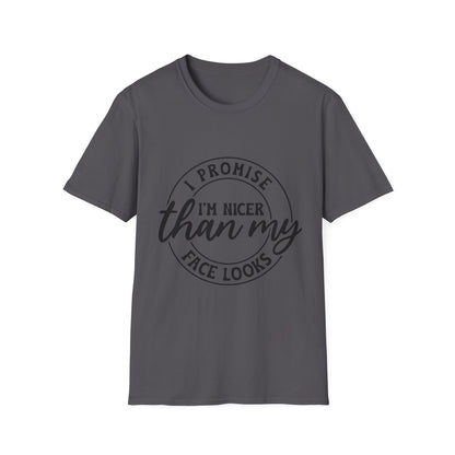 Funny Unisex Softstyle T-Shirt, Casual Tee, Gift for Friends, Humor Shirt, Quirky Fashion, Everyday Wear