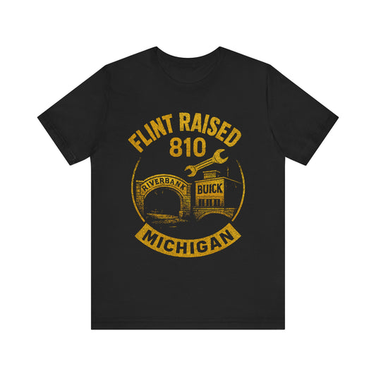 Flint Raised Unisex Tee - Celebrate Michigan Pride, Casual Wear, Gift for Locals, Family & Friends, Unique Souvenir