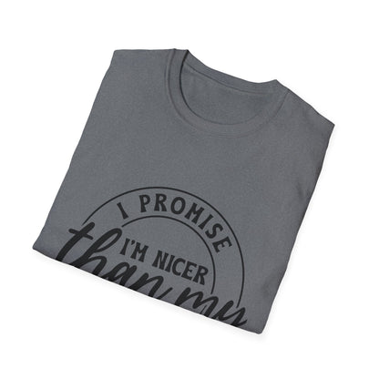 Funny Unisex Softstyle T-Shirt, Casual Tee, Gift for Friends, Humor Shirt, Quirky Fashion, Everyday Wear