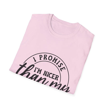 Funny Unisex Softstyle T-Shirt, Casual Tee, Gift for Friends, Humor Shirt, Quirky Fashion, Everyday Wear