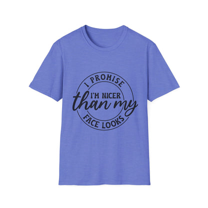 Funny Unisex Softstyle T-Shirt, Casual Tee, Gift for Friends, Humor Shirt, Quirky Fashion, Everyday Wear