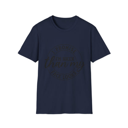 Funny Unisex Softstyle T-Shirt, Casual Tee, Gift for Friends, Humor Shirt, Quirky Fashion, Everyday Wear