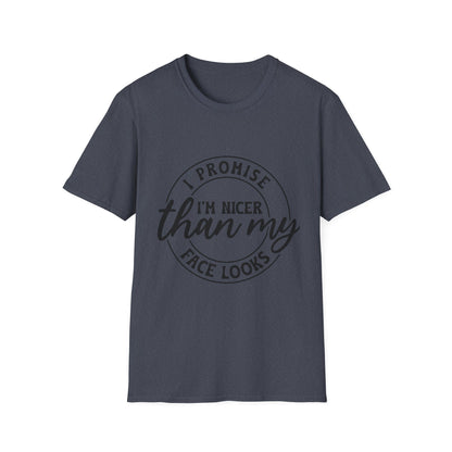 Funny Unisex Softstyle T-Shirt, Casual Tee, Gift for Friends, Humor Shirt, Quirky Fashion, Everyday Wear