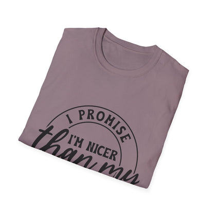 Funny Unisex Softstyle T-Shirt, Casual Tee, Gift for Friends, Humor Shirt, Quirky Fashion, Everyday Wear