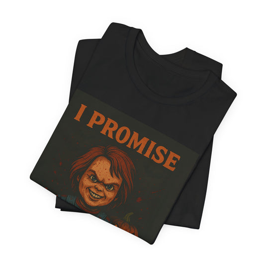 Halloween Chucky Tee, Unisex Short Sleeve Shirt, Horror Movie Apparel, Spooky Fashion, Creepy Graphic Tee
