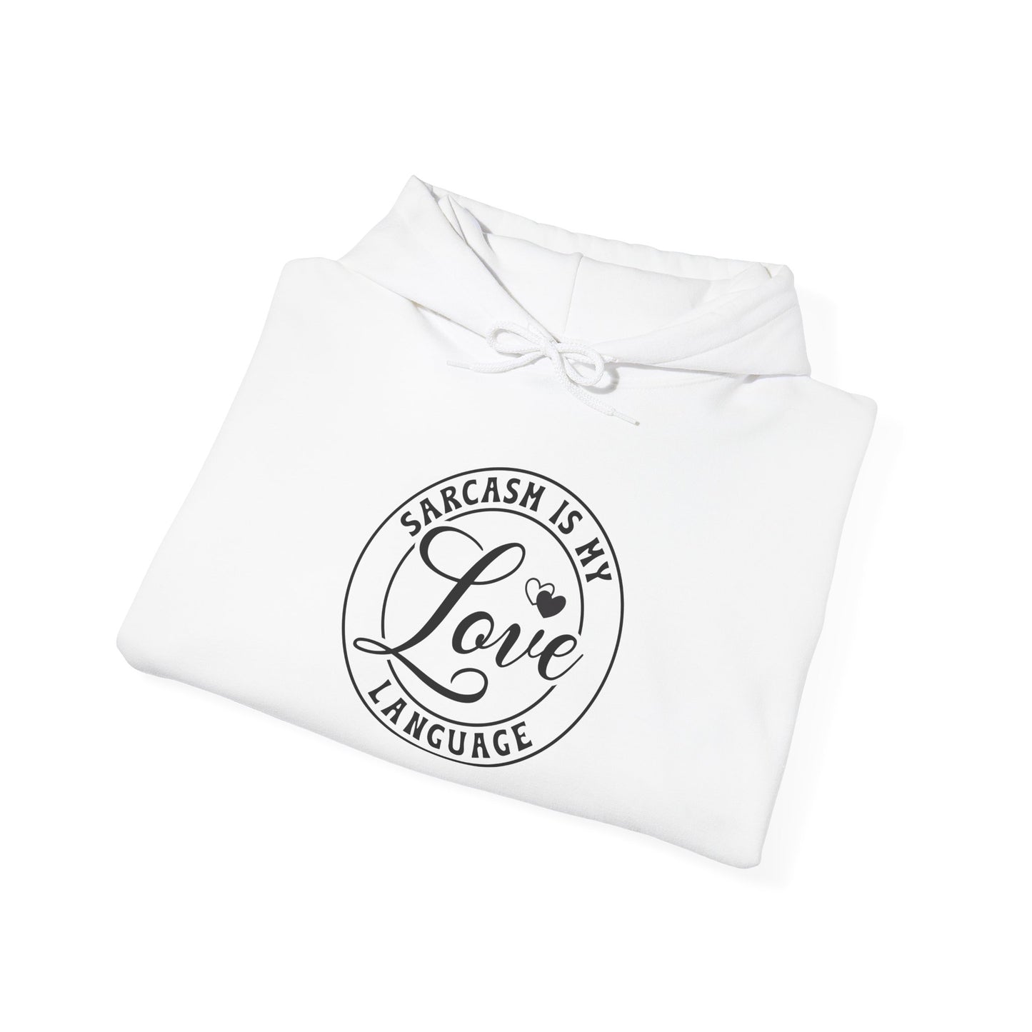 Sarcasm Is My Love Language Hoodie - Unisex Heavy Blend Sweatshirt, Gift for Sarcasm Lovers, Funny Graphic Hoodie, Casual Wear, Cozy [...]