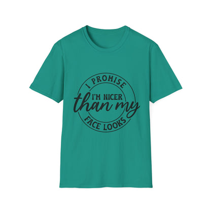 Funny Unisex Softstyle T-Shirt, Casual Tee, Gift for Friends, Humor Shirt, Quirky Fashion, Everyday Wear