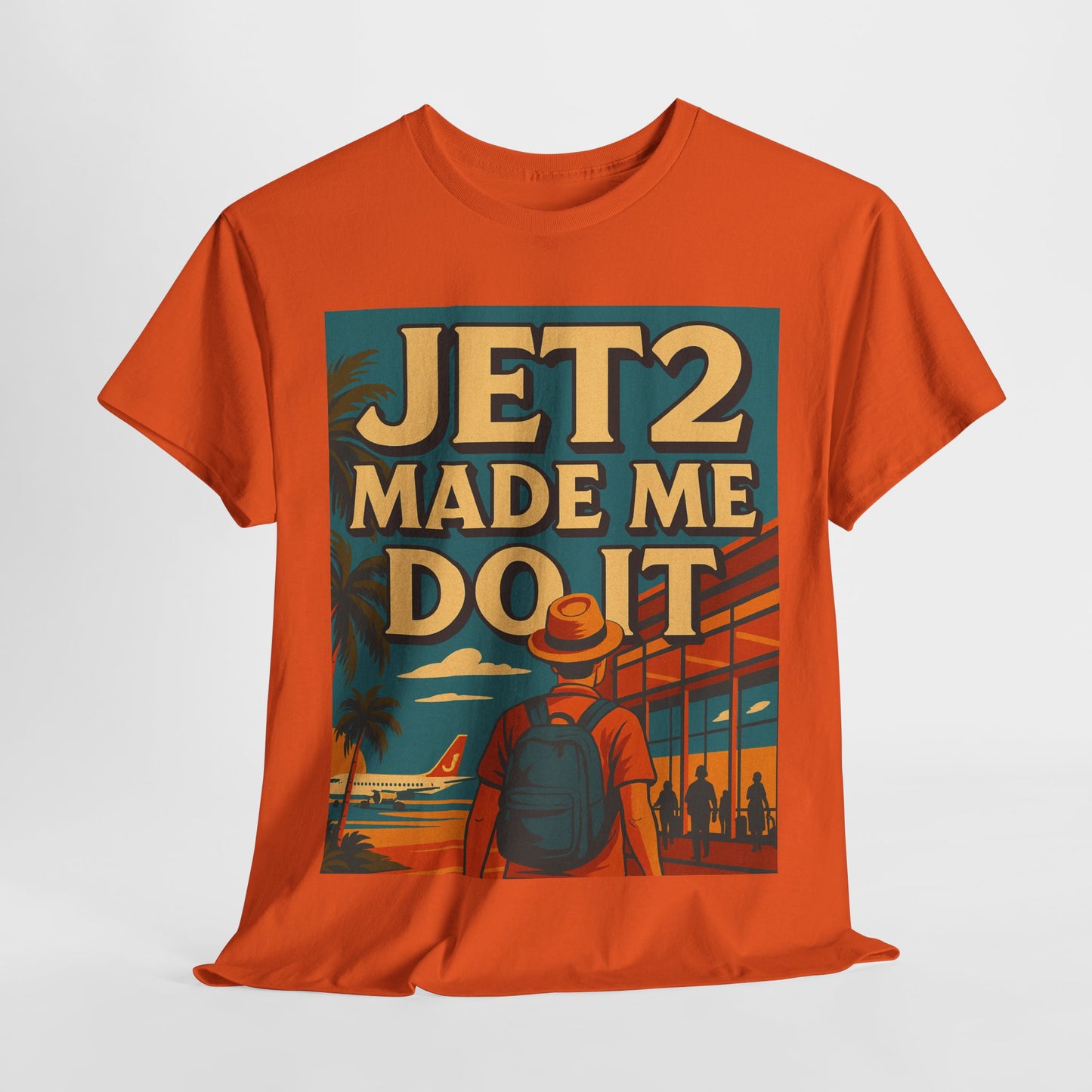 Jetsetter Unisex Heavy Cotton Tee - Travel T-Shirt, Vacation Shirt, Summer Style, Adventure Wear, Gift for Travelers