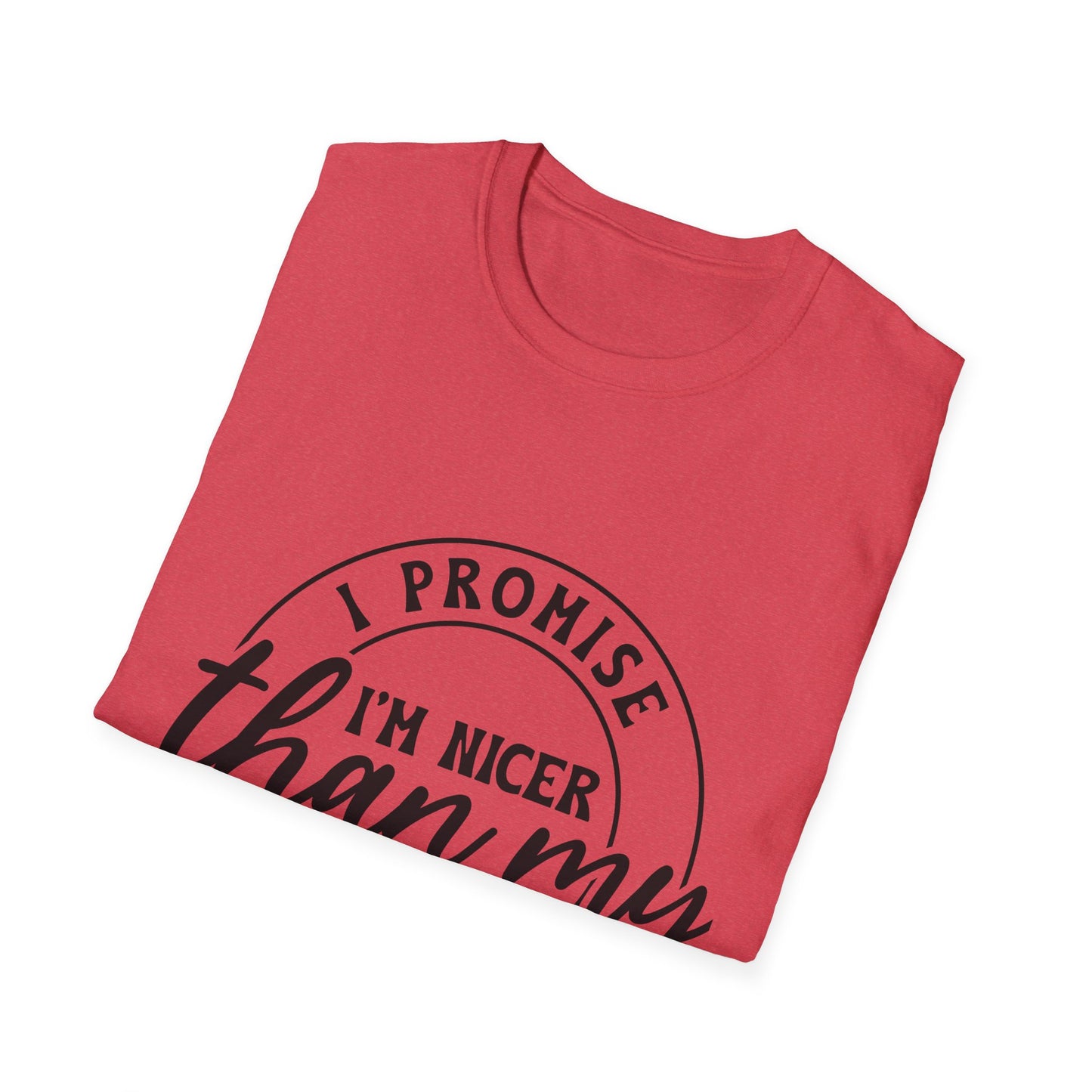 Funny Unisex Softstyle T-Shirt, Casual Tee, Gift for Friends, Humor Shirt, Quirky Fashion, Everyday Wear