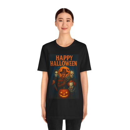 Halloween Horror Movie Tee, Unisex Short Sleeve Shirt, Spooky Gift, October Festive Shirt, Halloween Costume
